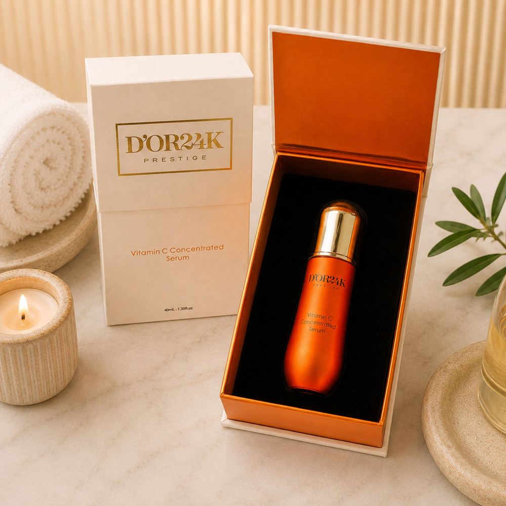 D'OR24K Prestige Vitamin C Concentrated Serum 40ml 1.35oz NIB Exp 2027